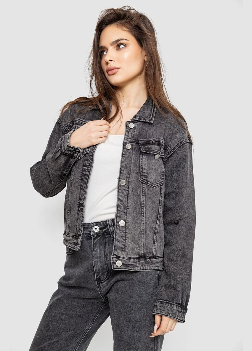 Серая демисезонная куртка женская джинсовая Sport Line Куртка