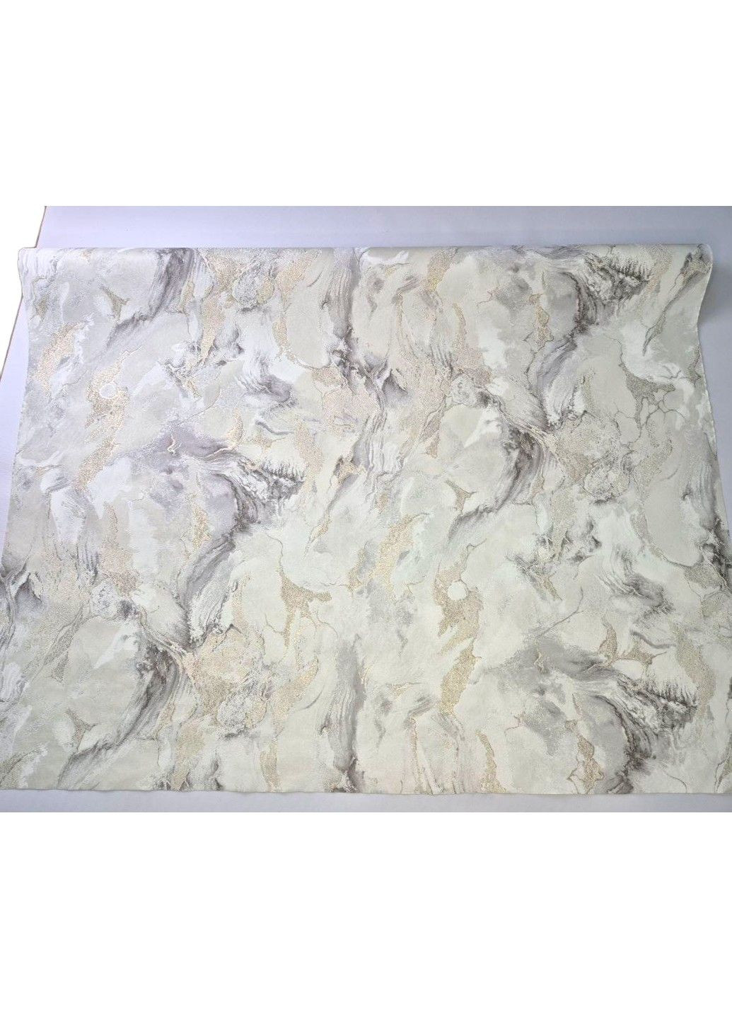 Обои виниловые 10.05 × 1.06 м Славянские обои 1594-06, серые, белые, золотые в спальню, гостиную, коридор Legrand (340275646)