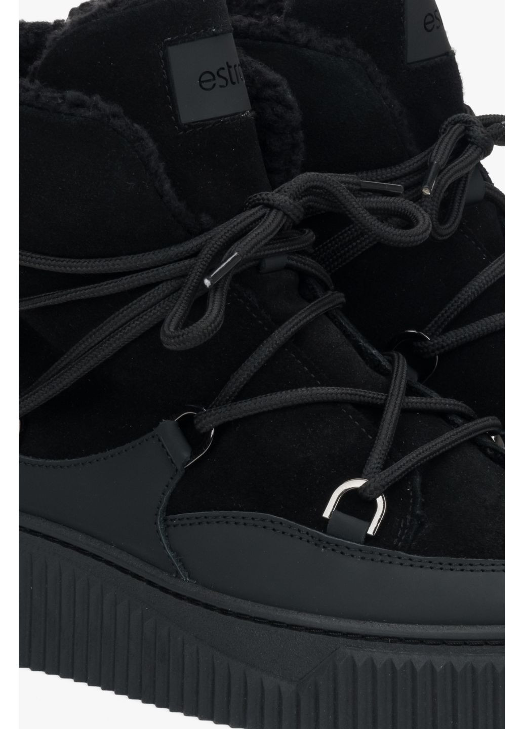 Черевики, колір чорний Estro (355384839)