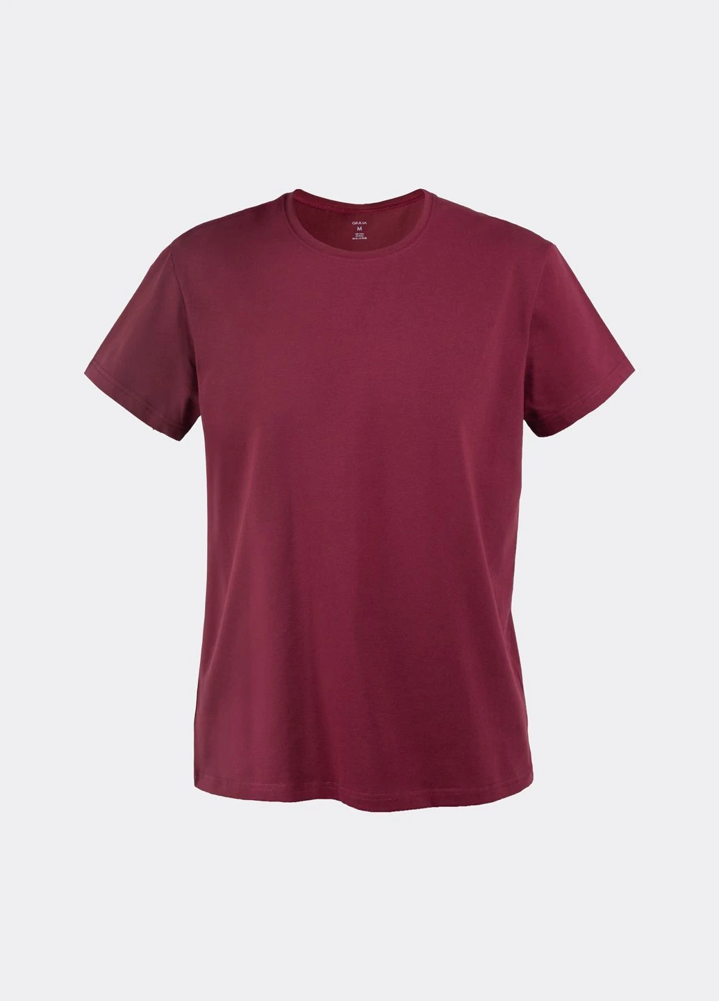 Бордовая мужская футболка g-man 4601/010 с коротким рукавом Giulia T-SHIRT WITH SHORT SLEEVES