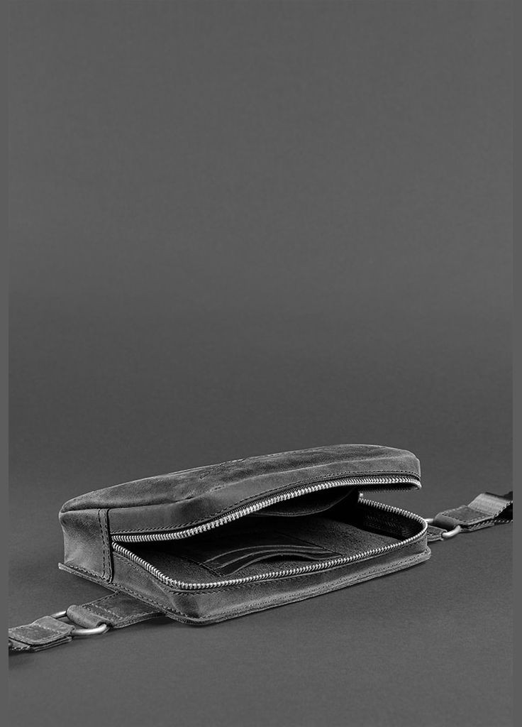 Шкіряна Dropbag Mini чорна Crazy Horse (A-026845) BlankNote поясна сумка (327874364)