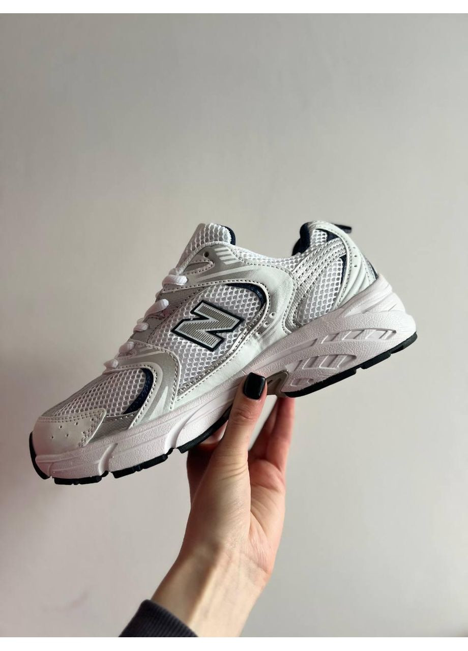 Білі Осінні кросівки чоловічі new balance 530 silver white v3 нью беланс 530 No Brand