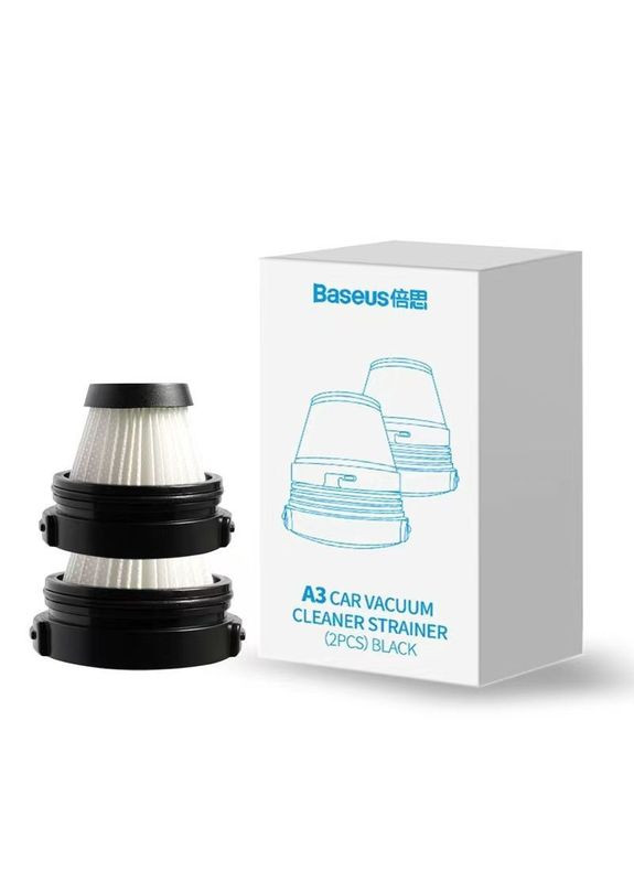 Фільтри для пилососа Car vacuum Cleaner strainer A3 набір 2 штуки (CRXCQA3A01) Baseus (280876912)