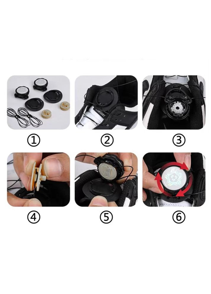 Шнурки BOA з поворотною пряжкою SmartLace Flex 100 см TOTAL Black No Brand (365038898)