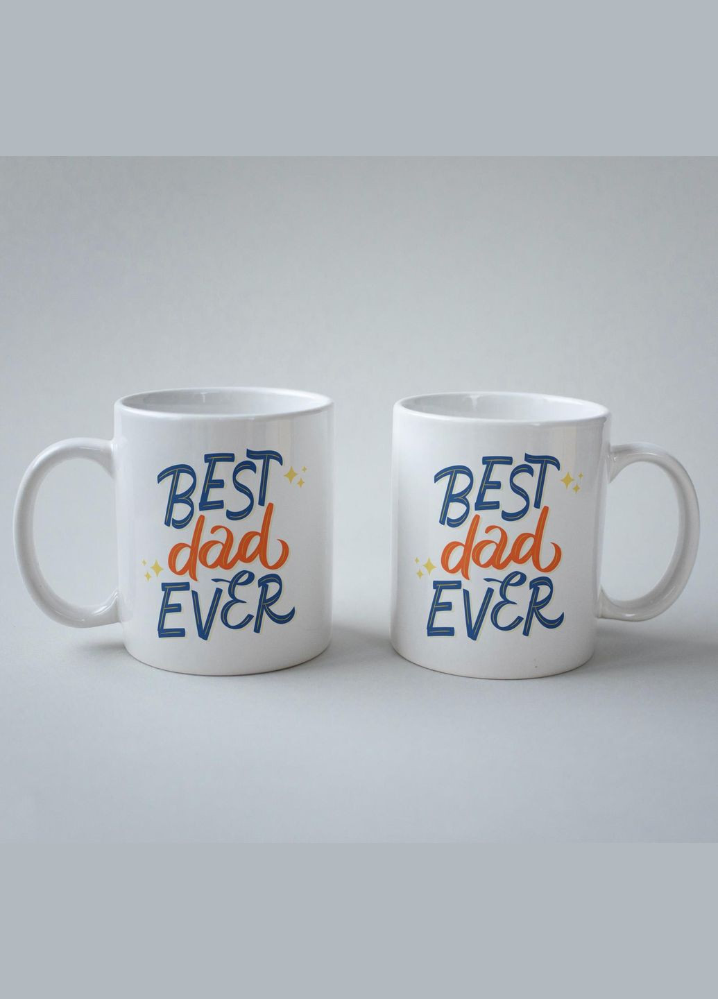 Кружка с принтом "Best dad Ever" 330 мл Белая No Brand (324263982)