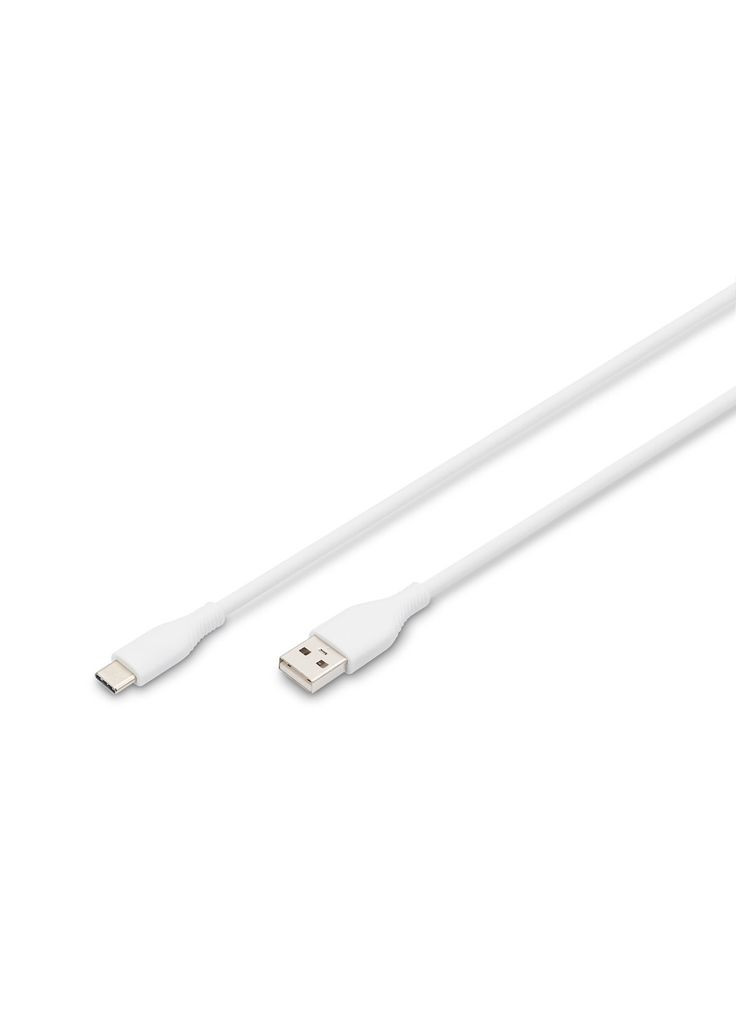 Дата кабель USB 2.0 AM to Type-C 2.0m 60W white (m457472) Digitus USB 2.0 AM to USB-C 2.0m 60W white (367066163)