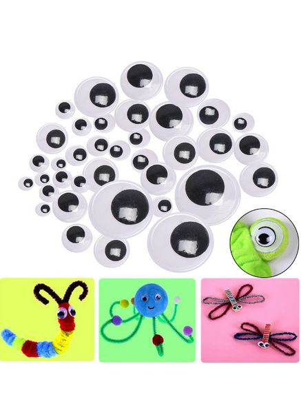 Очі для іграшок, рухома зіниця, 8 мм, 10 шт No Brand (340484718)