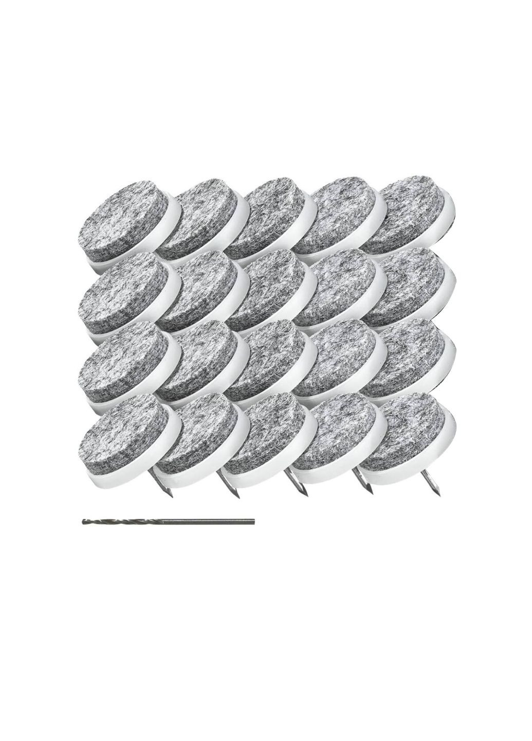 Захисні підкладки на ніжки стільців із сверлом 20 шт комбінований Parkside (314716346)