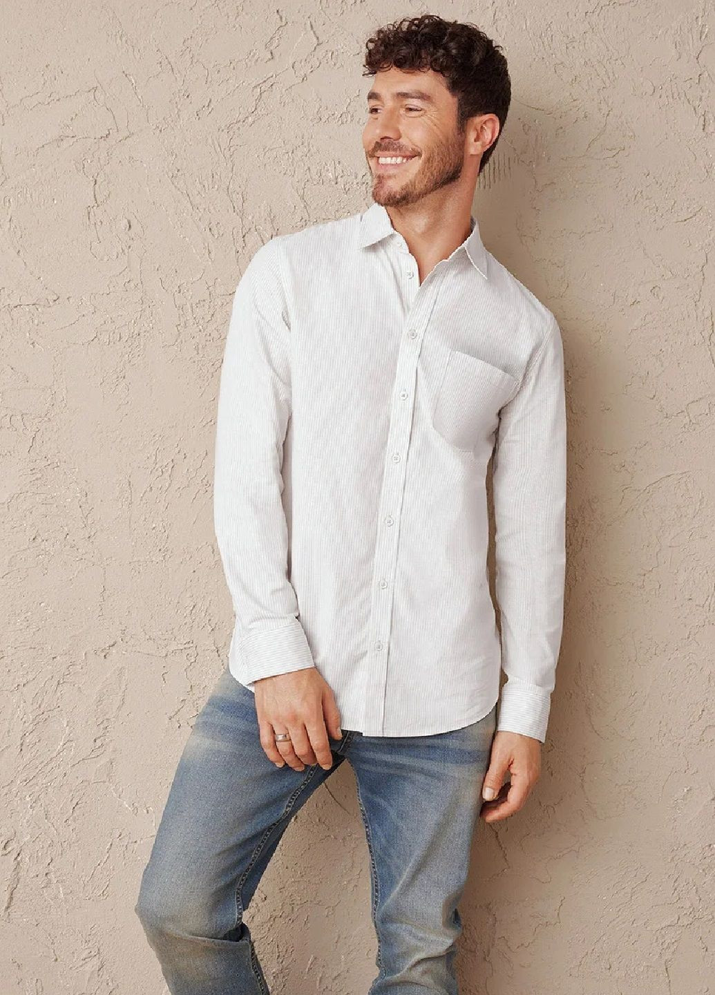 Бежевая повседневный рубашка Livergy