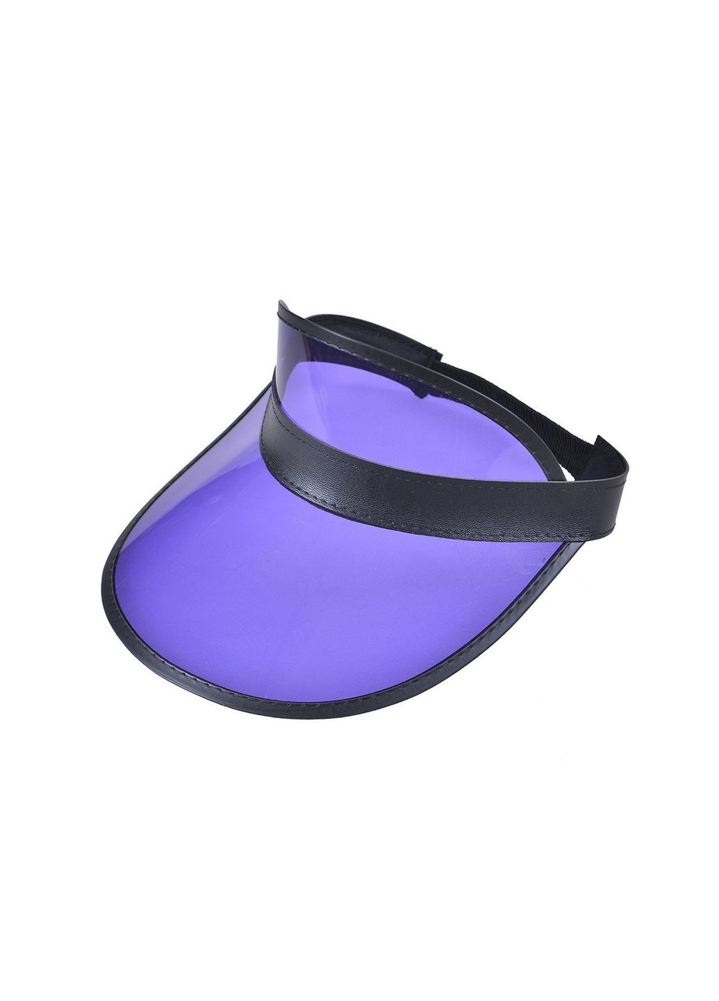 Жіночий пластиковий прозорий козирок 10206 фіолетовий No Brand (280848533)