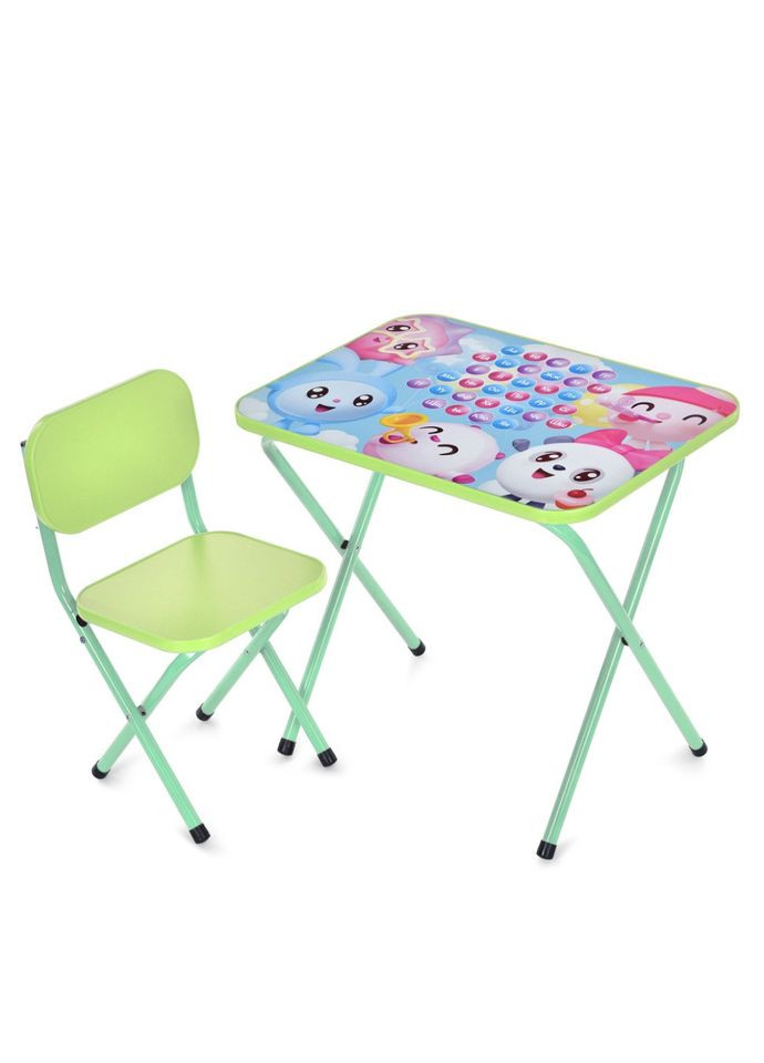 Детский столик складной со стульчиком для детей от 6 лет для творчества и игр Bambi (368757787)