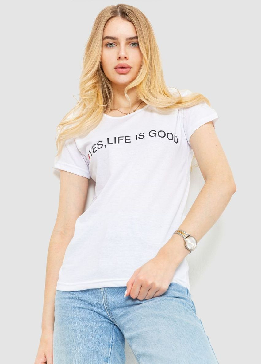 Футболка женская с принтом, цвет красный, Ager - (279537341)