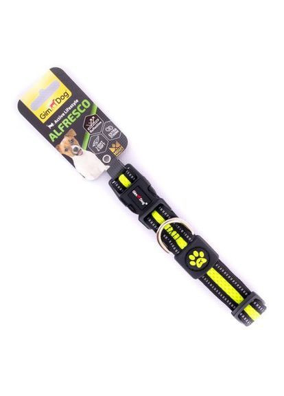 Нашийник Alfresco для собак, подвійний неопрен, жовтий, 3,2х42-66 см (80303206616) GimDog (363331393)