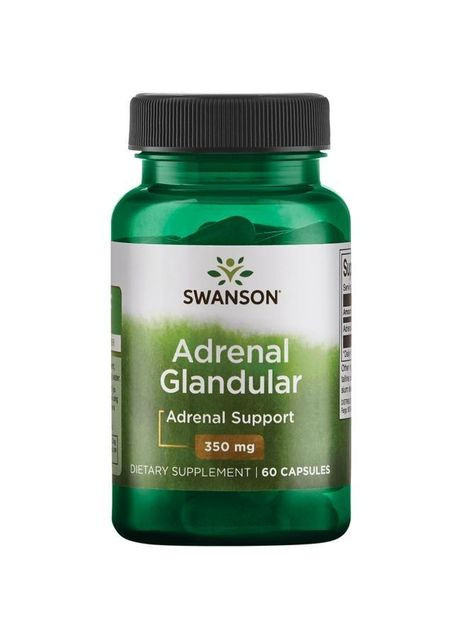 Надниркова залоза, Adrenal Glandular,, 350 мг, 60 капсул Swanson (364311105)