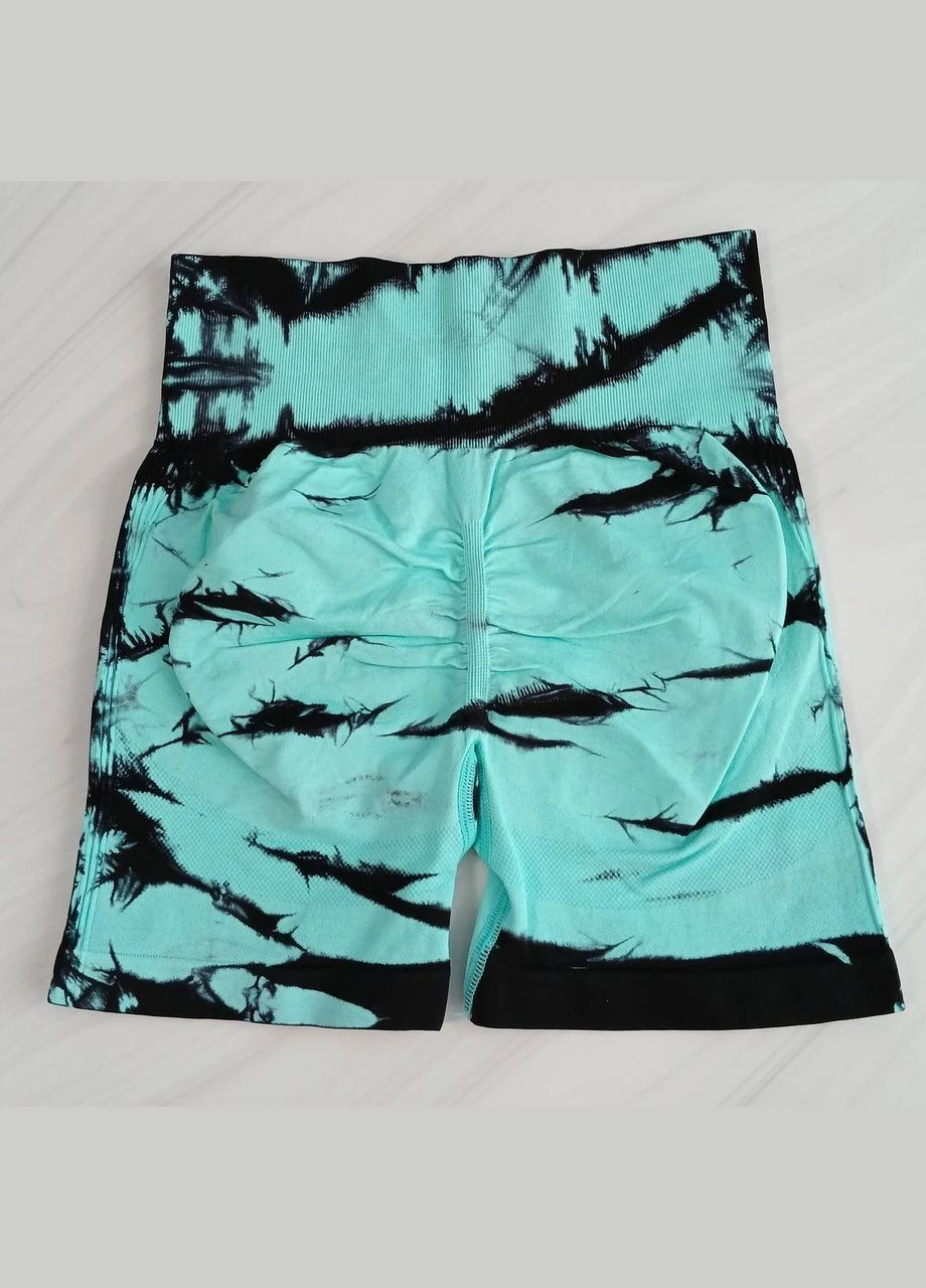 Жіночі спортивні безшовні шорти для фітнесу тай-дай No Brand (358686612)