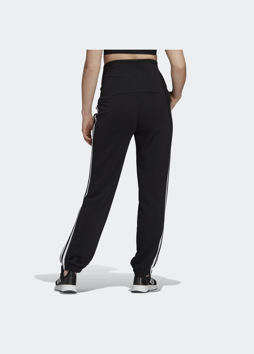 Черные спортивные, повседневный демисезонные брюки adidas