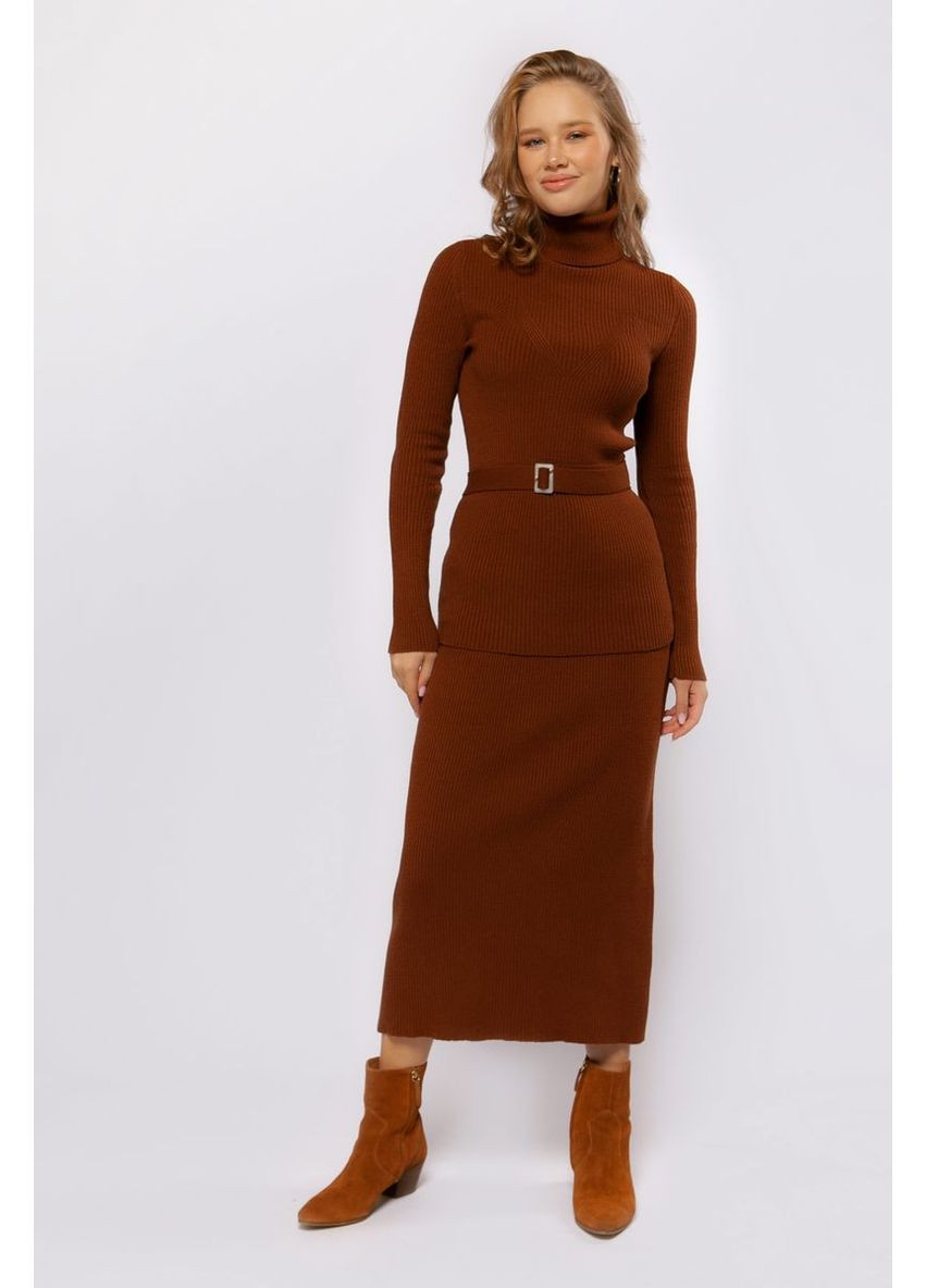 Светло-коричневый зимний свитер sw927 Sewel