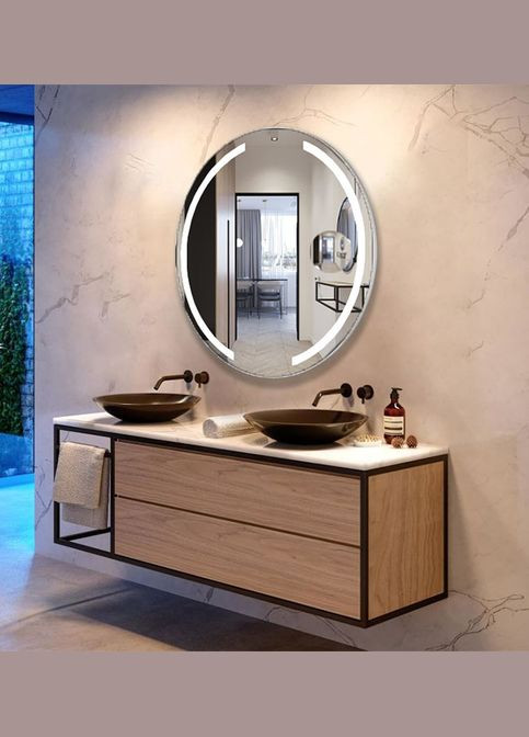 Дзеркало Nero (70 х 70) c LED-підсвічуванням та лінзою ХАСТ (302810998)