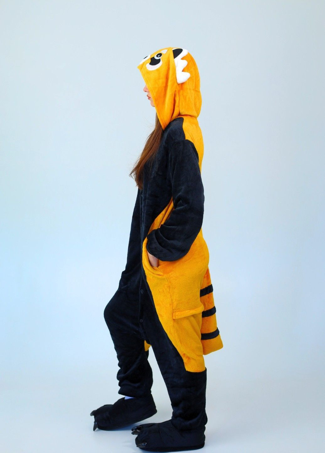 Кігурумі піжама Червона панда помаранчева плюшева жіноча тепла Lalapka (362490128)