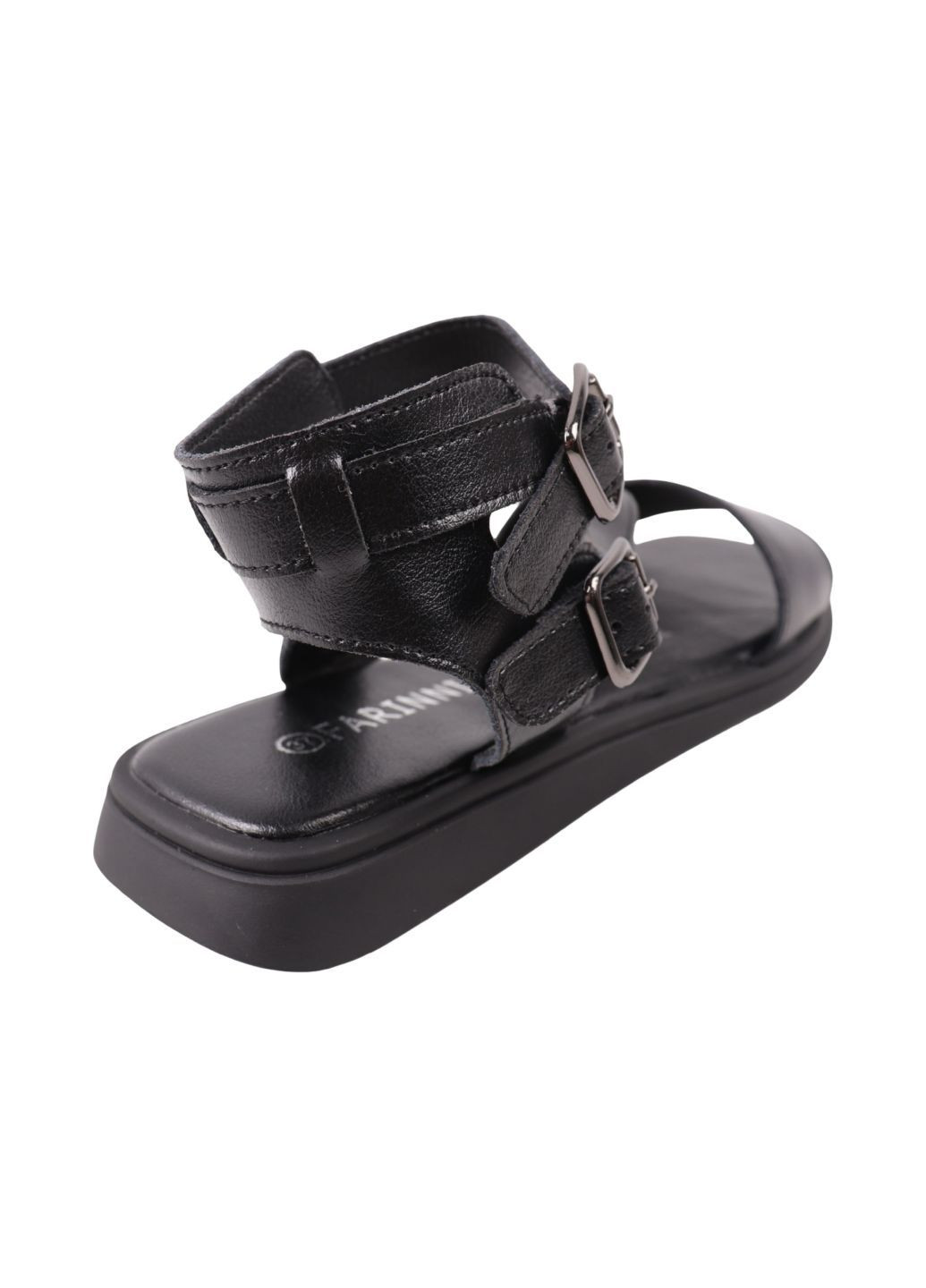 Черные босоножки женские черные натуральная кожа FARINNI