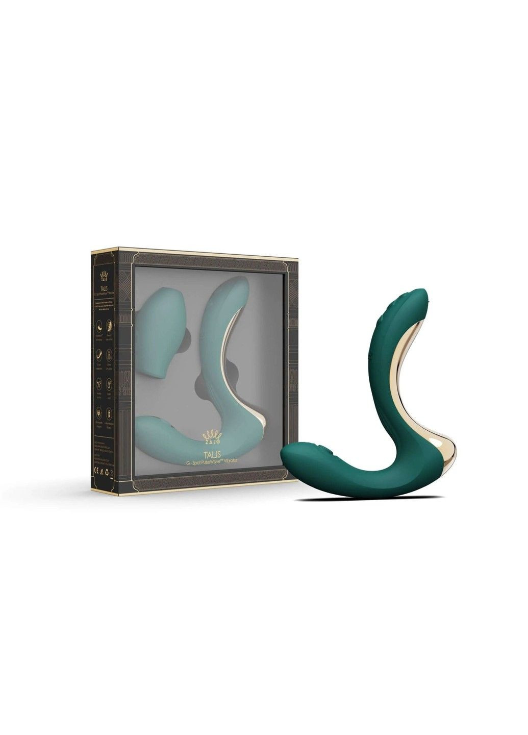 Вибратор Talis G-Spot PulseWave Vibrator Turquoise Green Zalo (317256186)