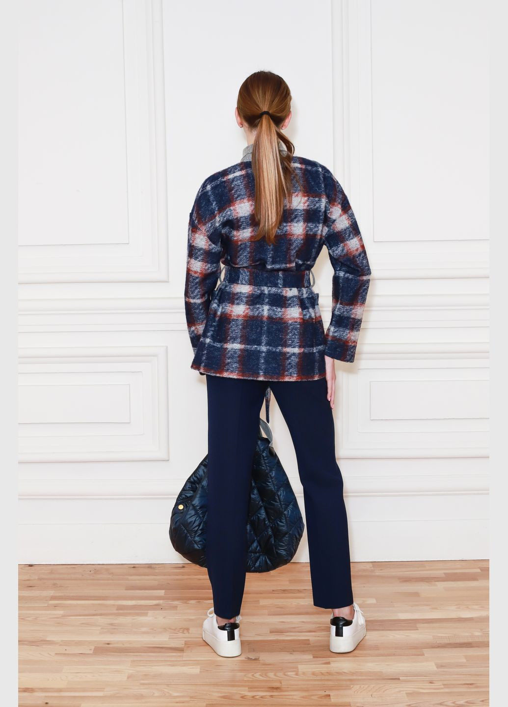 Синий зимний кардиган Dolcedonna