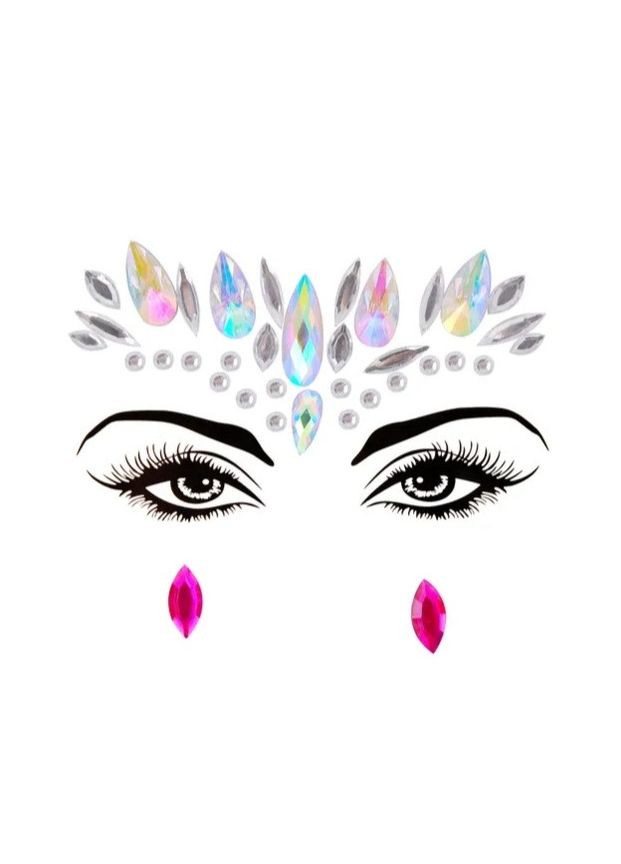 Камни стразы на глаза one size разноцветный No Brand (362267935)