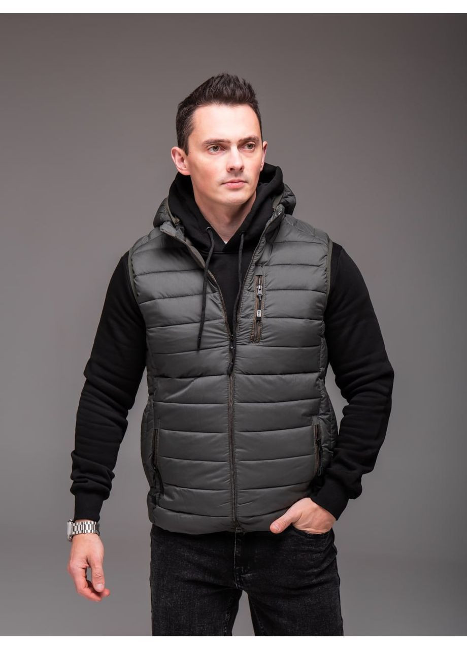 Чоловіча утеплена жилетка з знімним капюшоном Vakko (368833822)