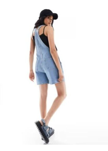 Комбінезон Asos 109678967 комбінезон-брюки варенка блакитний джинсовий бавовна органічна