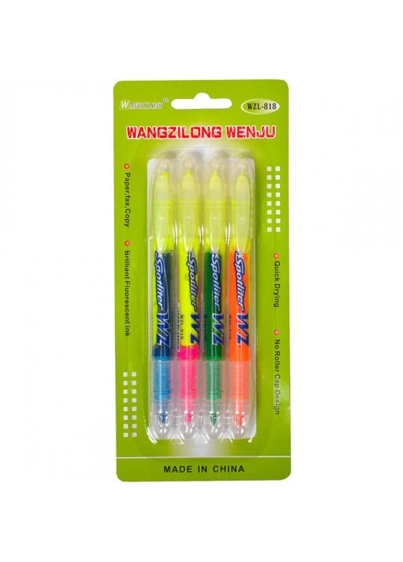 Набір текстових маркерів 818-4 двосторонні 4 кольори Color-it (330604195)