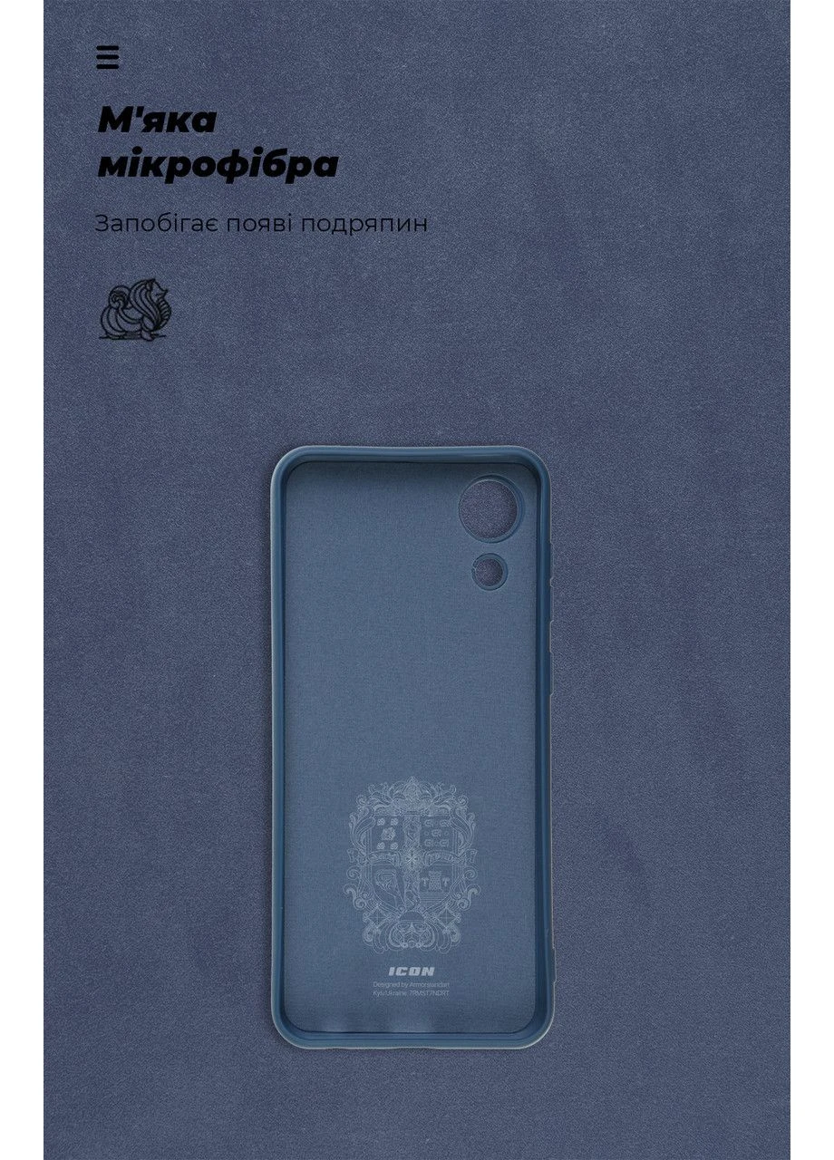 Чехол ICON для Samsung A03 Core (A032) Camera cover Dark Blue (ARM60879) KLB ArmorStandart (389862062)