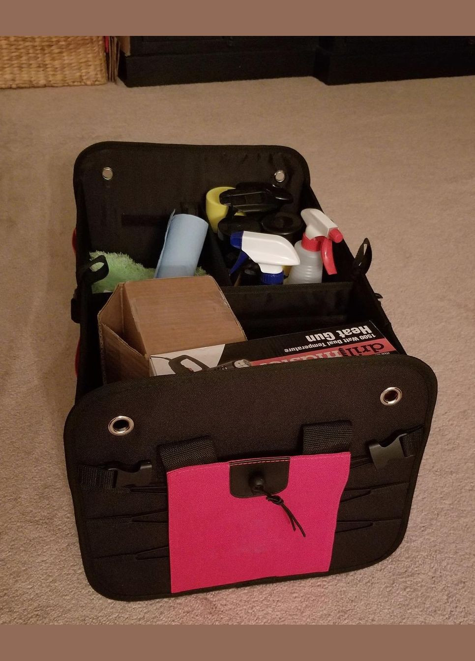 Сумка органайзер в багажник автомобіля, органайзер для авто в багажник, вечлика 60 см, чорна No Brand (329194605)