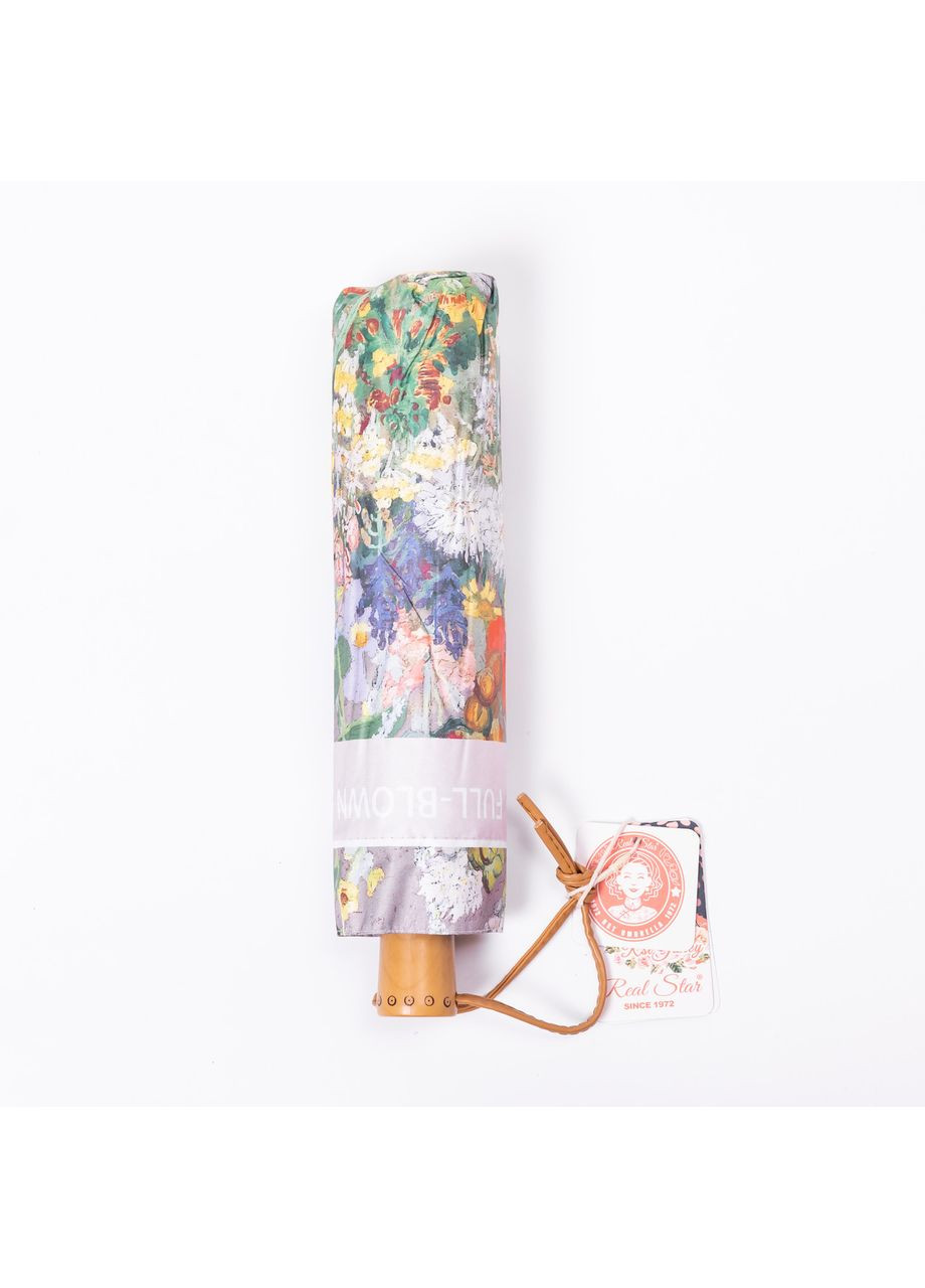 Рожева} парасолька механічна з принтом надійна з поліестеру діаметр 99 см рожева hp-23-3m Yiwu (370675491)