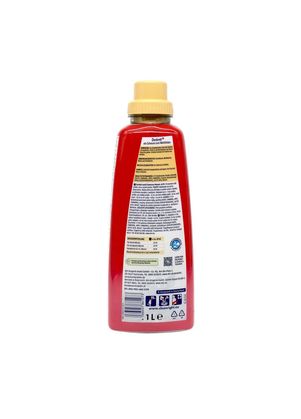 Кондиционер для стирки Glamorous Moment 1 л (40 стирок) Denkmit (362264869)