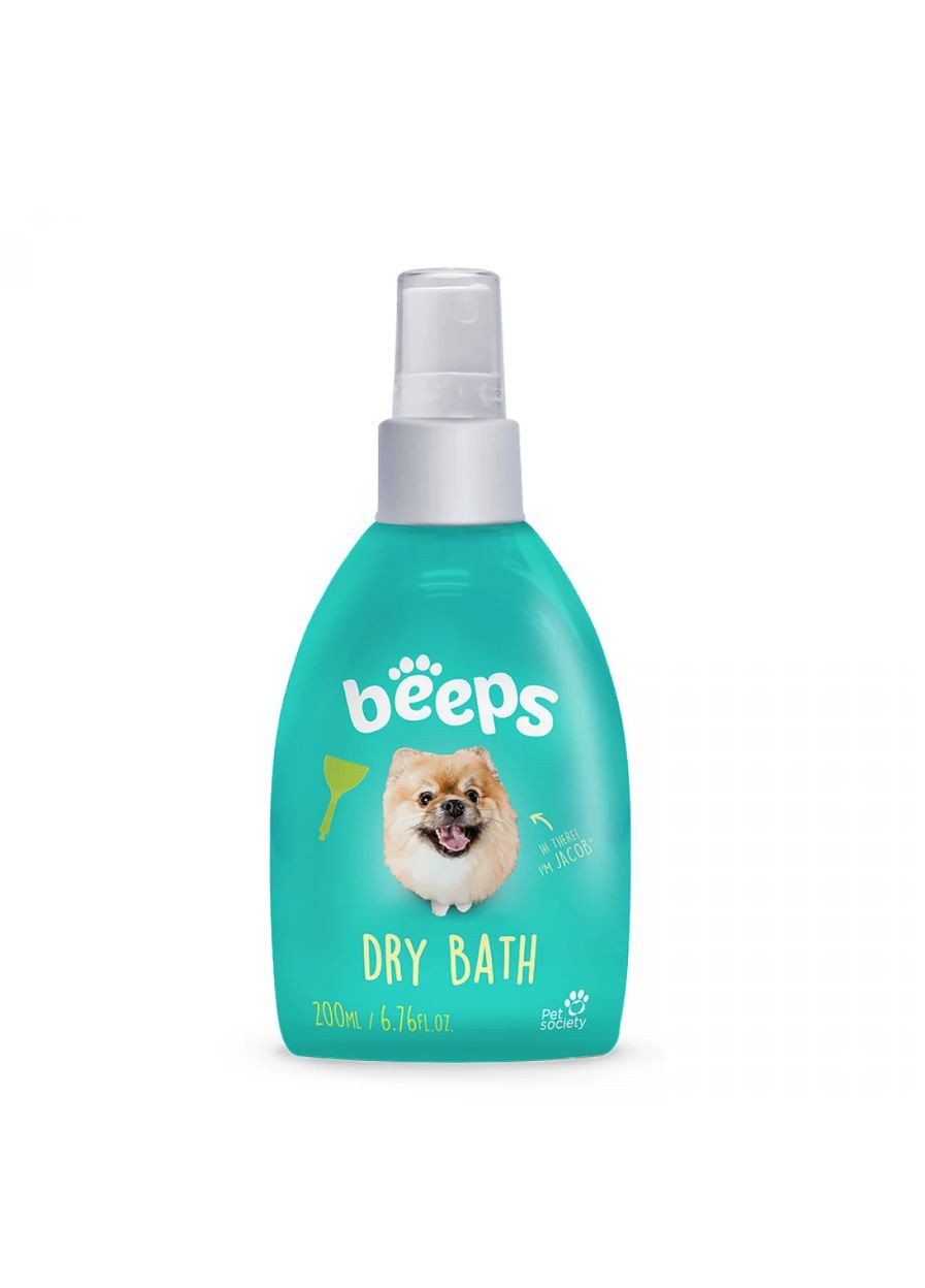 Сухий шампунь Dry Bath для собак та кішок з ароматом дині 200 мл Beeps (269341923)