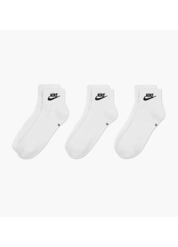 Носки U Nk Nsw Everyday Essential An White (3 пары) Dx5074-101 Nike (397855558)