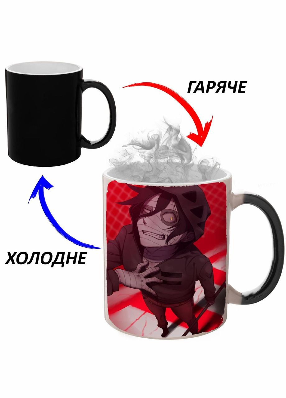 Чашка хамелон Ангел кровопролития Аниме #004 (кружка, чашка) Черная 330 мл No Brand (323471048)