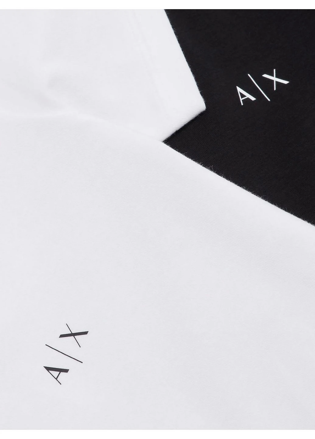 Комбінована футболка 1152034 білий/чорний wh4348 Armani Exchange