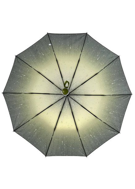 Салатова парасолька жіноча напівавтомат краплі дощу bellissimo m627 на 10 карбонових спиць з краплями салатовий середня (360898331)