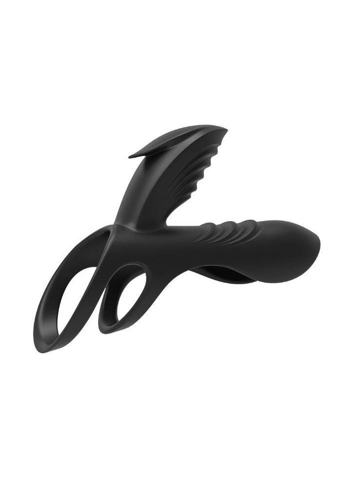 Ерекційне кільце з вібрацією і кліторальним відростком ClitoralStimulation No Brand (339864962)