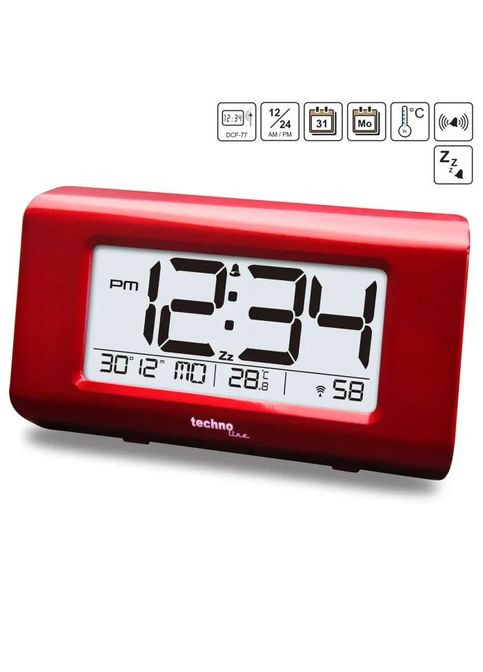 Настільний годинник (DAS302981) Technoline WT197 Red (356149555)