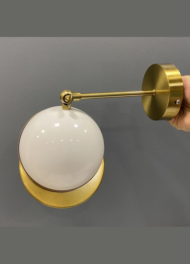 Бронзовая дизайнерская бра/настенный светильник "Полусферы" 15см (61-WV1021-1 BRZ) No Brand (370072369)