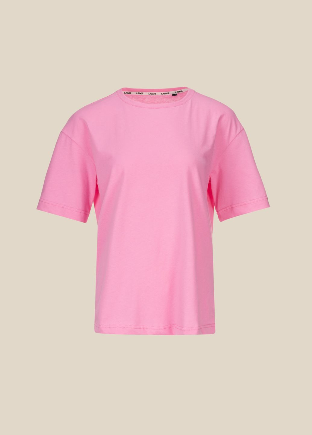 Розовая летняя футболка LAWA