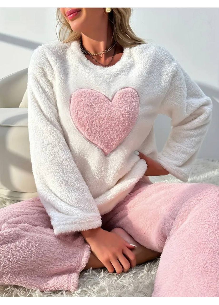 Розовая всесезон домашний комплект из мягкой махры - замеры в описании. свитшот + леггинсы DK/DL Мода без кордонів