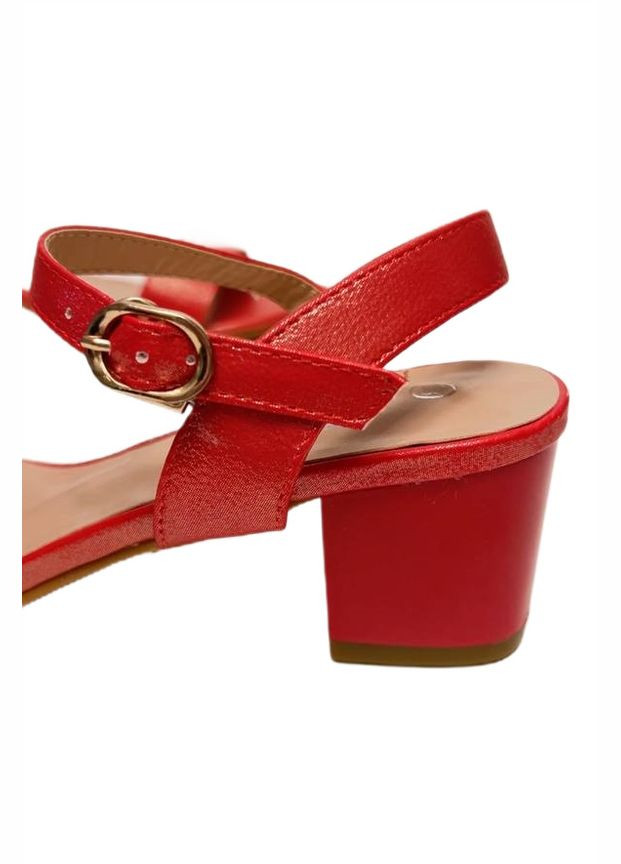 Коралловые женские коралловые босоножки средний каблук MaiNelin с ремешком