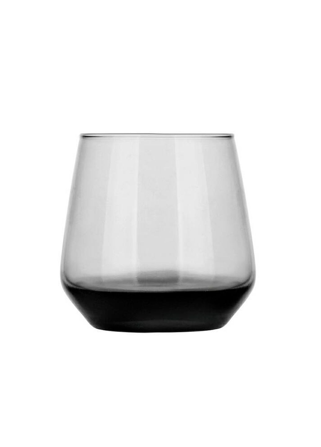 Склянка низька напівпрозора чорна 310 мл 7132 No Brand (272149776)
