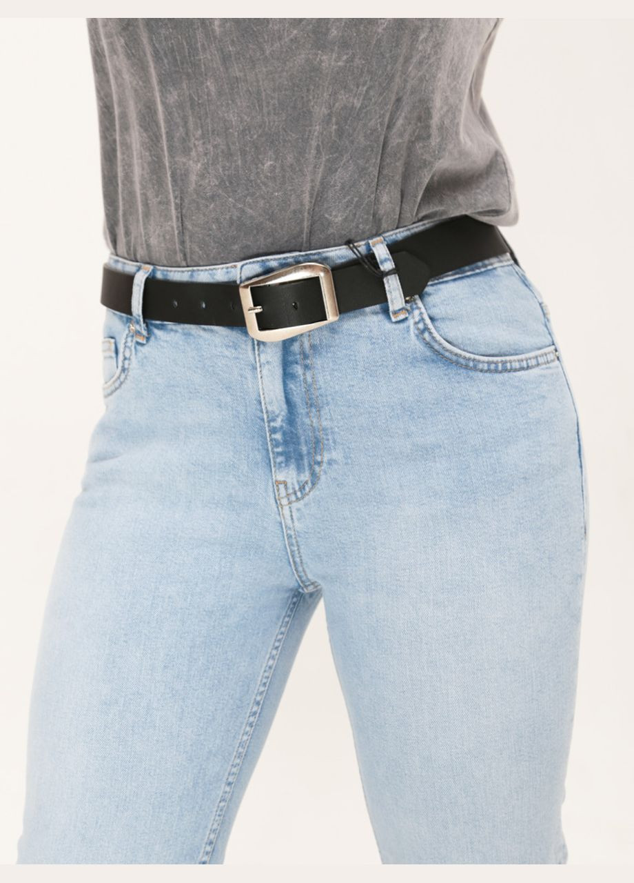 Джинси жіночі блакитні прямі із середньою посадкою Пряма Angelina Mara - (322999578)