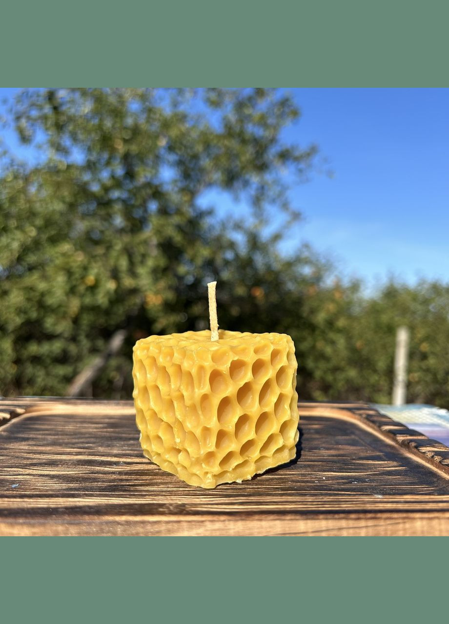 Свічка воскова фігурна кубик МЕД ПОШТОЮ (322149019)