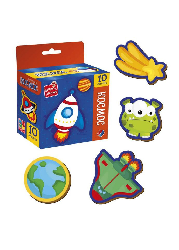 Детский набор магнитов "Космос" VT3106-34, 10 магнитов Vladi toys (339043368)