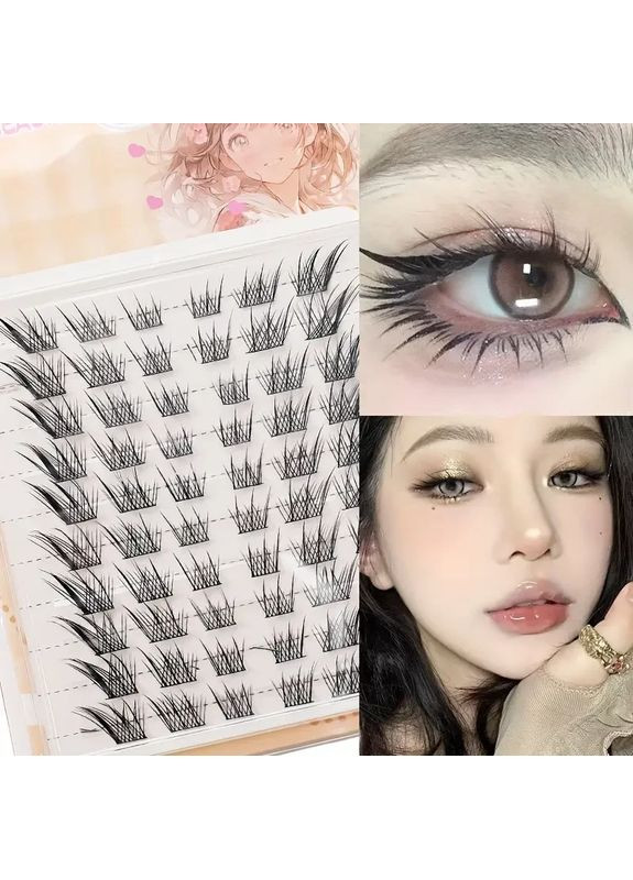 Накладные ресницы "Лисий стиль", 10 рядов, China (356130073)